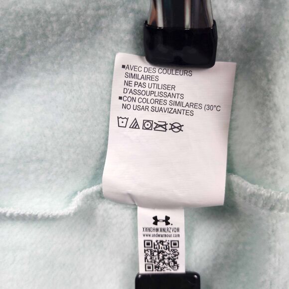 Under Armour Women’s Hoodie XL Mint Green Kangaroo Pocket Embroidered Logo - Picture 7 of 10